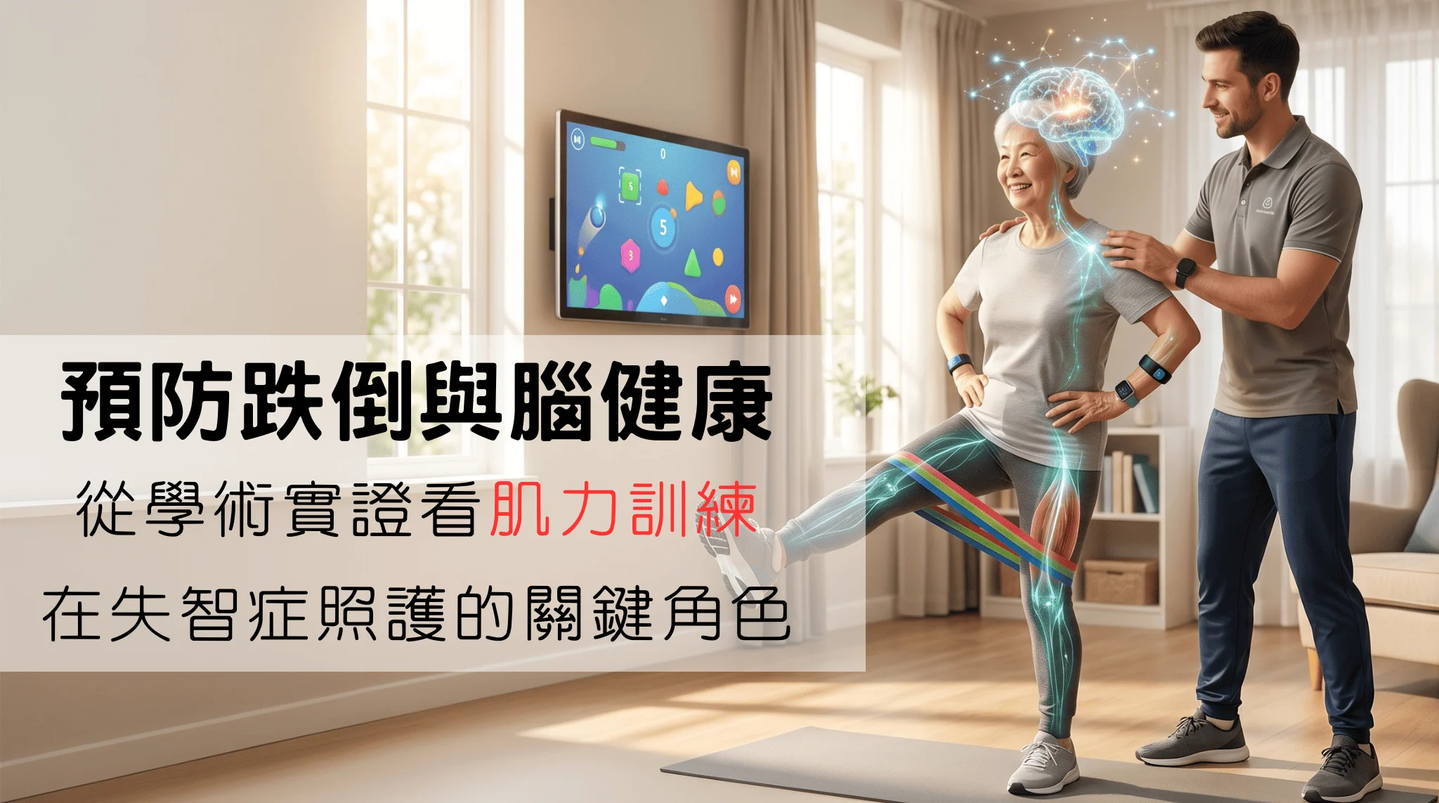 預防跌倒與腦健康 從學術實證看「肌力訓練」在失智症照護的關鍵角色 1